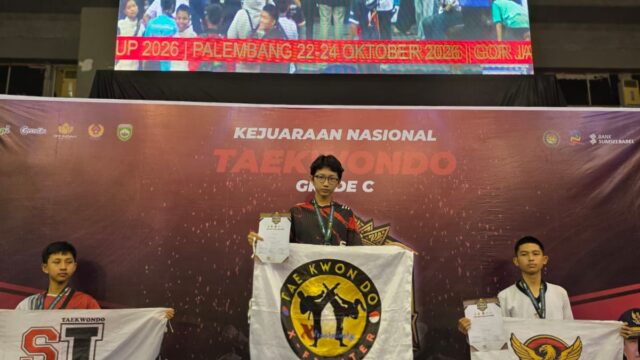 Luar Biasa! Berawal dari Hobi, Muhammad Alfatih Sukses Dominasi Podium Tertinggi Kejurnas Taekwondo Tingkat Nasional