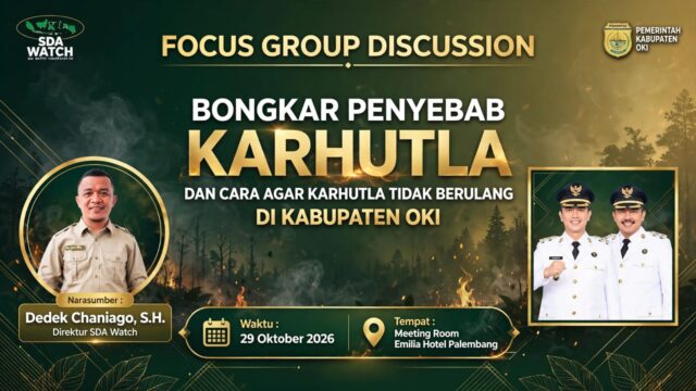 Bosan Jadi Langganan Asap Tiap Tahun, SDA Watch OKI Gelar FGD Bongkar Biang Kerok Karhutla